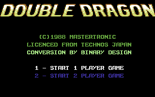 Double Dragon screenshot 3 for Commodore 64